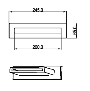 Излив для ванны Boheme Zodiac 625/2-B чёрный